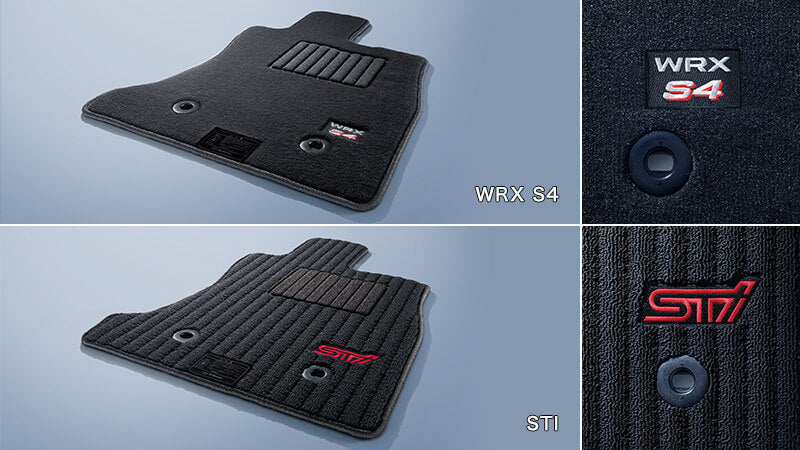 SUBARU FLOOR MAT SET STI FOR SUBARU WRX S4 VB J5017VC210 - Black Hawk Japan