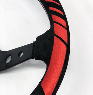 CAR MAKE T&E ADVAN X VERTEX RACING STEERING WHEEL SUEDE YOKOHAMA TIRE SUEDE SPECIFICATION [WORLD LIMITED 150] ADVAN01 FOR  CARMAKETE-03018