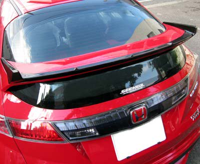 SEEKER CARBON REAR SPOILER WITH UV CUT CLEAR PAINT FOR HONDA CIVIC FN2 16020-FN2-C02