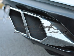 POWER CRAFT HYBRID EXHAUST MUFFLER SYSTEM SQUARE TAIL FOR LAMBORGHINI HURACAN LP610 P-LA300102