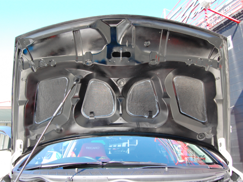 TOP FUEL CARBON BONNET FOR HONDA FIT GD1 2 3 4 - Black Hawk Japan