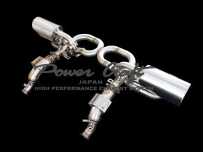 POWER CRAFT HYBRID EXHAUST MUFFLER SYSTEM 4 PIECES OUT BLACK TAIL FOR LAMBORGHINI GALLARDO P-LA320106-BKT