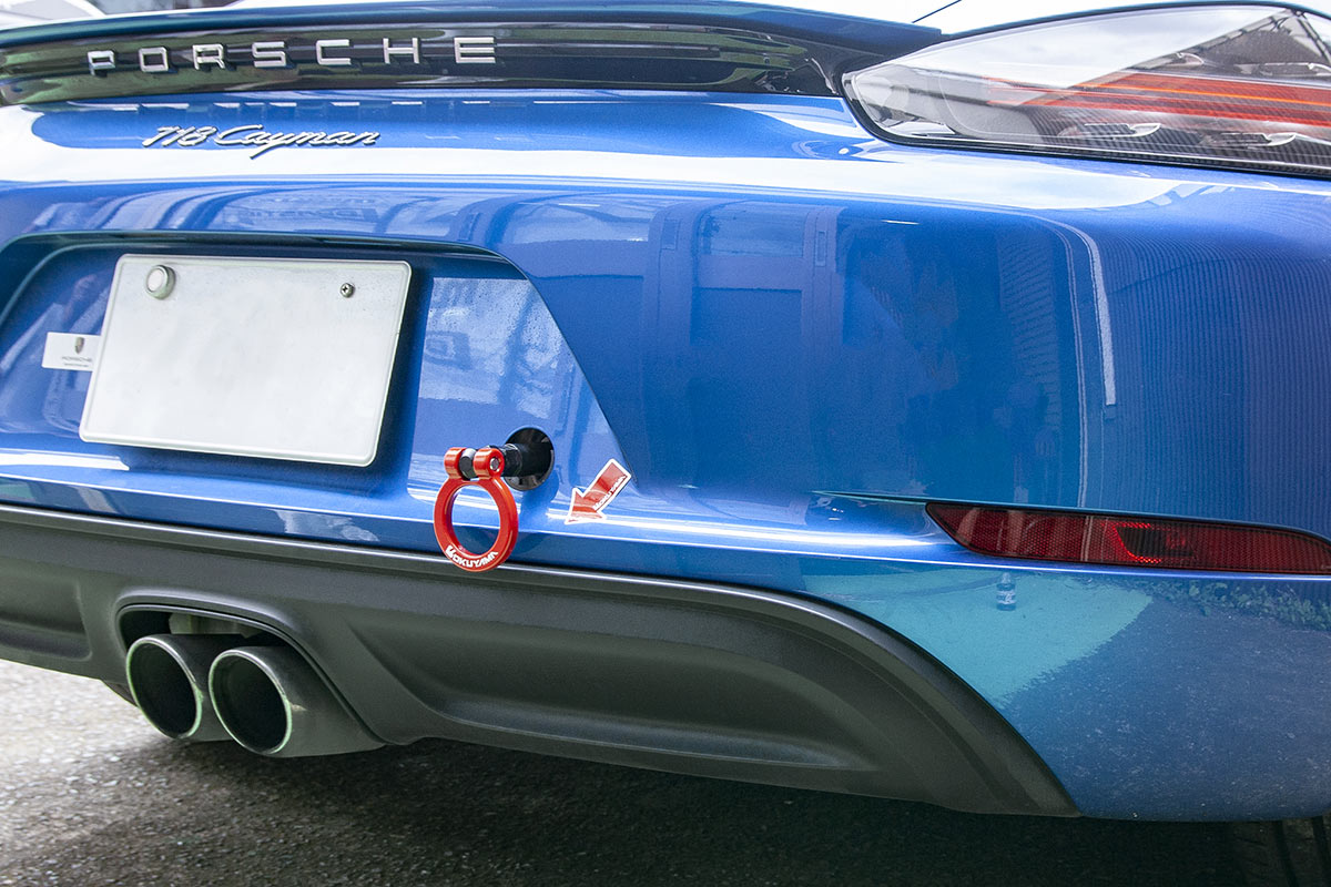 OKUYAMA TOWING HOOK RED For PORSCHE 911 TURBO S 718 CAYMAN 991 982J1 301-020-0