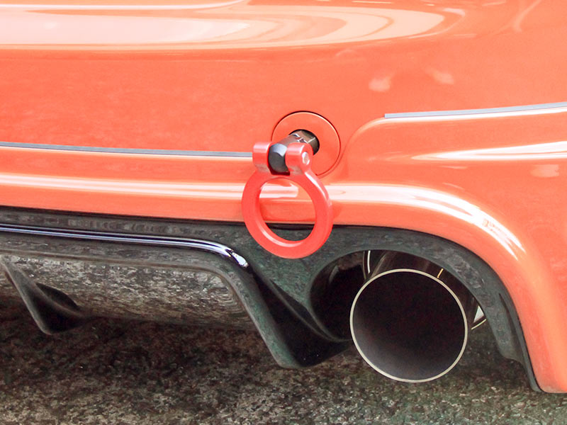 OKUYAMA FLIP-UP TOWING HOOK REAR YELLOW For HONDA FIT GE8 301-043-1