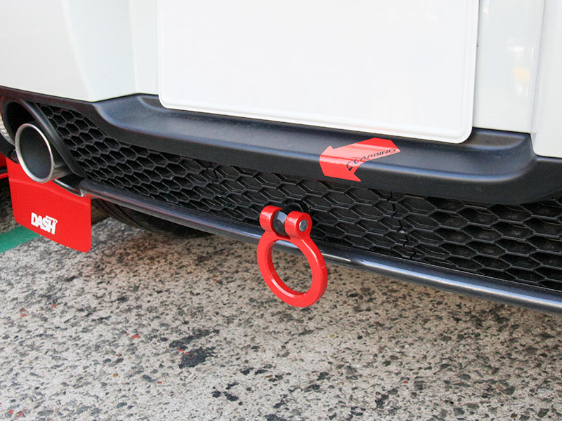 OKUYAMA FLIP-UP TOWING HOOK REAR RED For SUZUKI SWIFT SPORT ZC31S 301-047-0