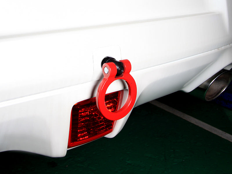 OKUYAMA FLIP-UP TOWING HOOK REAR RED For NISSAN FAIRLADY Z Z34 301-057-0