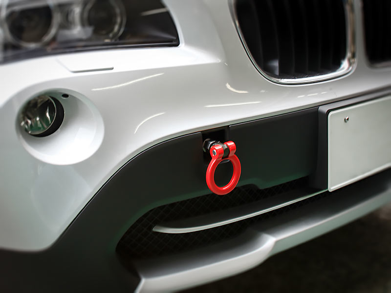 OKUYAMA FLIP-UP TOWING HOOK FRONT SILVER For BMW X1 VL18 301-070-2