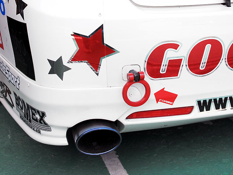 OKUYAMA FLIP-UP TOWING HOOK REAR YELLOW For TOYOTA MARK X GRX133 301-073-1