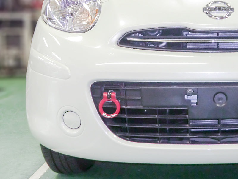 OKUYAMA FLIP-UP TOWING HOOK FRONT YELLOW For NISSAN MARCH K13 301-076-1