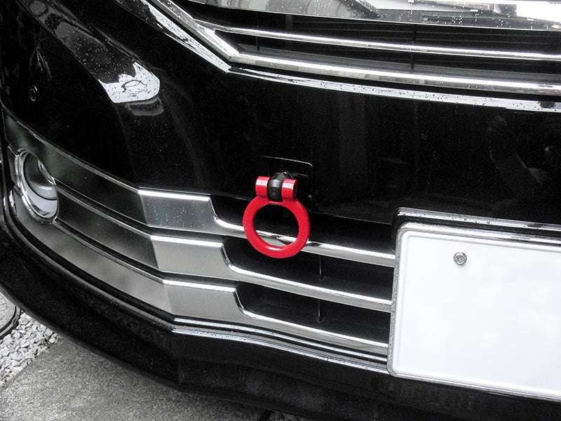 OKUYAMA TOWING HOOK Fr SILVER For ELGRAND RIDER PN E52 ZENKI * 301-081-2