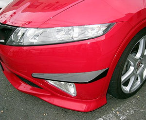 SEEKER CARBON CANARD SET UV CUT CLEAR PAINTED FOR HONDA CIVIC FN2 16060-FN2-C02 - Black Hawk Japan