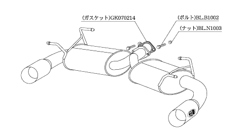 KAKIMOTO RACING EXHAUST KAKIMOTO.R FOR MAZDA ROADSTER NCEC  ZS313 - Black Hawk Japan