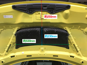 TM SQUARE BONNET AIR OUTLET FOR SUZUKI SWIFT SPORT ZC33S TMDF-A02601