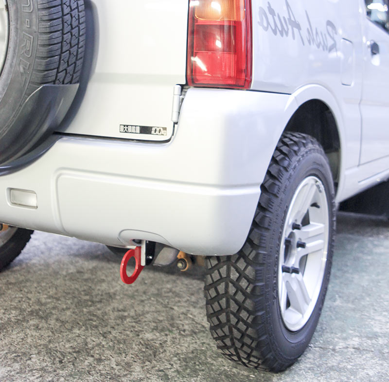 OKUYAMA TOWING HOOK REAR RED For SUZUKI JIMNY JB23W 436-610-1