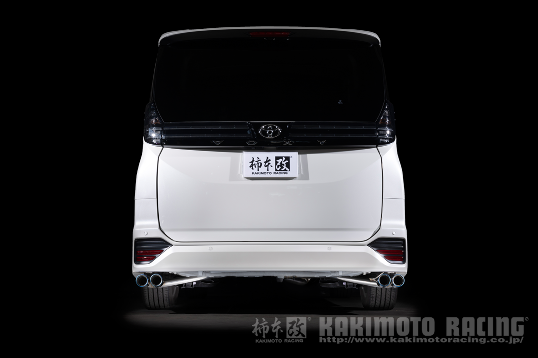 KAKIMOTO RACING CLASS KR REAR PIECE ONLY EXHAUST FOR TOYOTA VOXY NOAH AERO BUMPER MZRA90W MZRA90W M20A-FKS T713186R - Black Hawk Japan