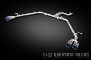 KAKIMOTO RACING CLASS KR REAR PIECE ONLY EXHAUST FOR TOYOTA VOXY NOAH AERO BUMPER MZRA90W MZRA90W M20A-FKS T713186R - Black Hawk Japan