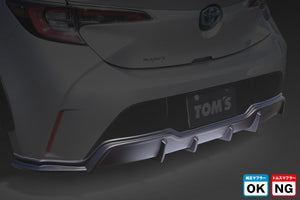 TOMS REAR BUMPER DIFFUSER (NORMAL MUFFLER TYPE) UNPAINTED FOR TOYOTA COROLLA SPORTS ZWE21#NRE21# 52159-TZE21-NZ