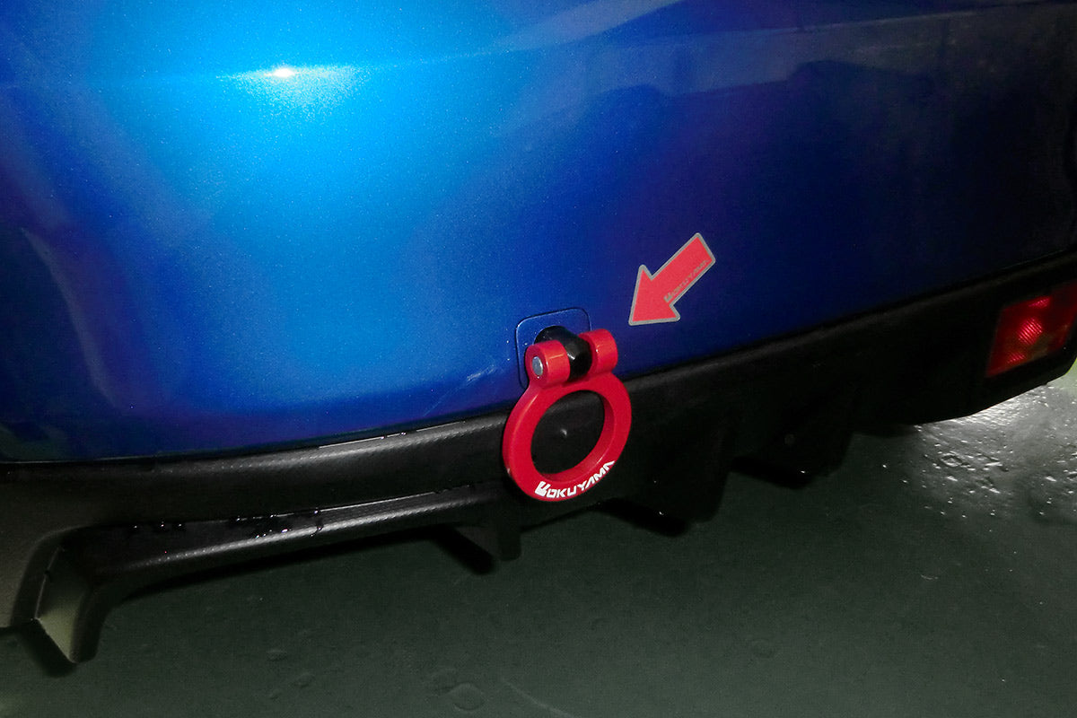 OKUYAMA TOWING HOOK REAR RED For SUBARU WRX STI WRX S4 VAB VAG 301-094-0