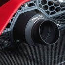 POWER CRAFT FULL TITAN HYBRID EXHAUST MUFFLER SYSTEM BLACK UPPER TAIL WITH RACING STRAIGHT CATALYZER FOR LAMBORGHINI AVENTADOR SVJ ULTIMAE P-LA1040104-SE-BKUPT