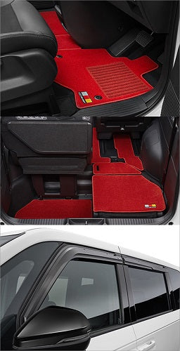 MUGEN STANDARD SET E:HEV CAPTAIN SEAT BLACK X RED  FOR STEPWGN RP6 RP7 RP8 61100-XNS-K0S0-RD