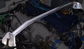 OKUYAMA STRUT TOWER BAR STEEL FRONT I For EUNOS ROADSTER NA6CE NA8C 611-401-0