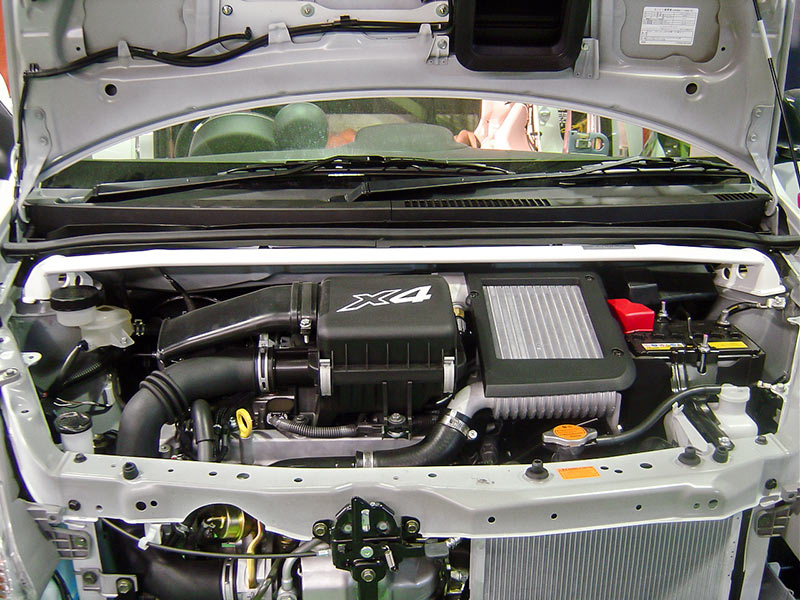 OKUYAMA STRUT BAR ALU Fr I For PASSO BOON M301S M312S KGC10 KGC30 NGC30 621-719-0 - Black Hawk Japan