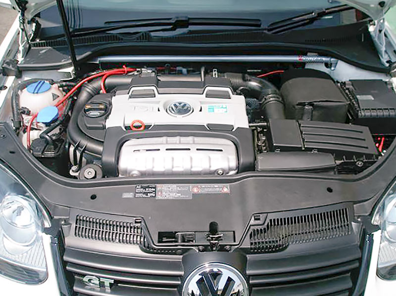 OKUYAMA STRUT BAR ALU FRONT D For GOLF V TSI GT 1KBLG 1KAXW 624-735-0