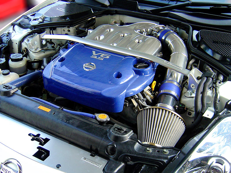 OKUYAMA STRUT TOWER BAR ALU FRONT I For NISSAN FAIRLADY Z Z33 621-141-0 - Black Hawk Japan