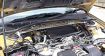 OKUYAMA STRUT BAR ALU Fr I For LEGACY B4 TOURING WAGON BE5 BG5 BH5 621-508-0