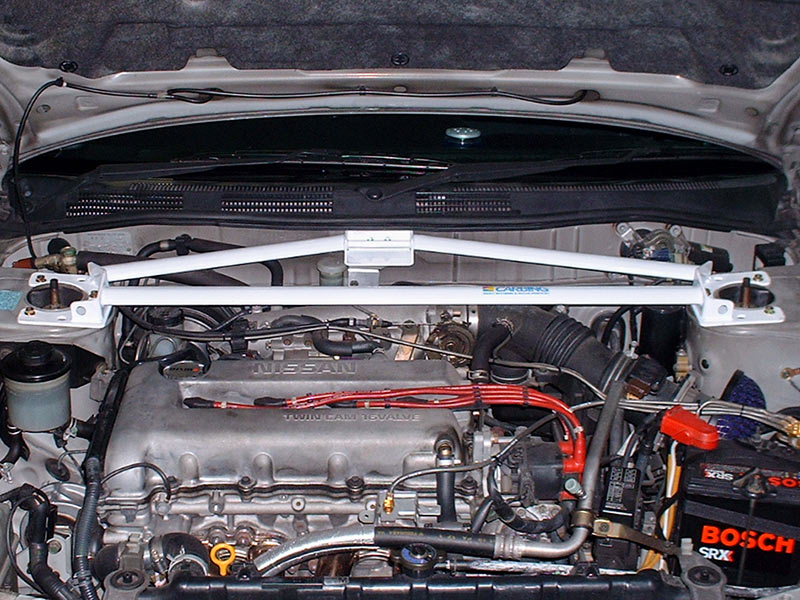 OKUYAMA STRUT BAR ALU Fr II For PRIMERA WAGON BLUEBIRD HP11 WHP11 HU14 622-104-0