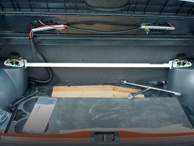 OKUYAMA STRUT TOWER BAR ALU REAR I For STARLET EP82 LATE EP91 661-002-0