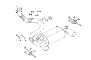 FUJITSUBO Legalis R  Exhaust For SW20 MR2 Turbo 790-23522