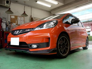 SEEKER FRONT HALF SPOILER PARTIAL CARBON UNPAINTED FOR HONDA FIT GE KOUKI 16000-GE8-BC1