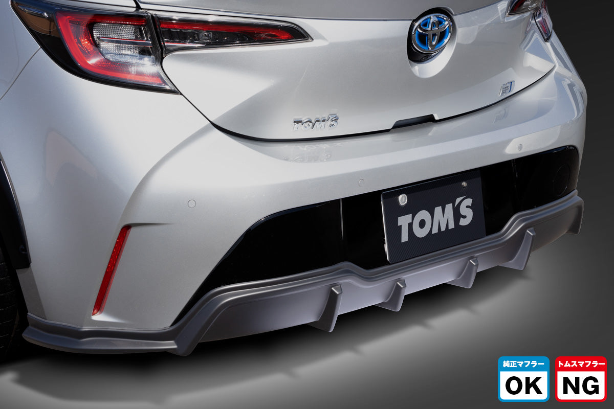 TOMS REAR BUMPER DIFFUSER (NORMAL MUFFLER TYPE) UNPAINTED FOR TOYOTA COROLLA SPORTS ZWE21#NRE21# 52159-TZE21-NZ