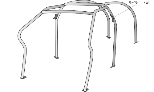 OKUYAMA OKUYAMA ROLL CAGE STEEL 6P  For INCLUDING BMW E36 M3 710-717-2