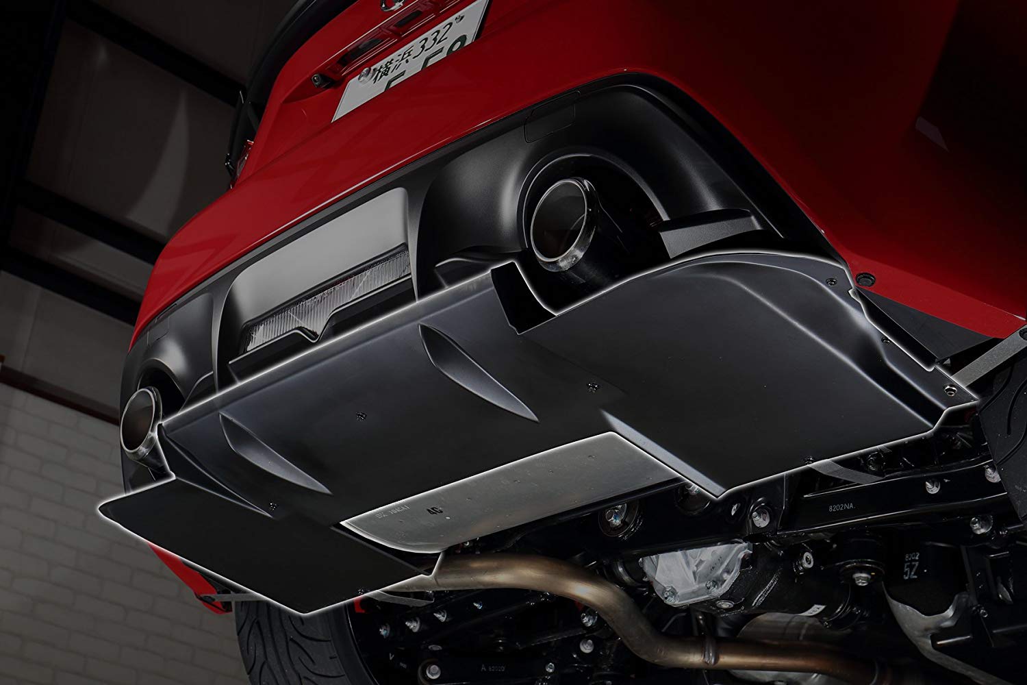 MAX ORIDO REAR DIFFUSER BLACK  For TOYOTA FT86 ZN6 FA20 AKE-023-MB