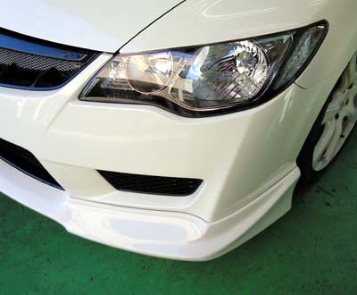 SEEKER FRP FRONT HALF SPOILER PLATINUM METALLIC FOR HONDA CIVIC FD2  16000-FD2-F02