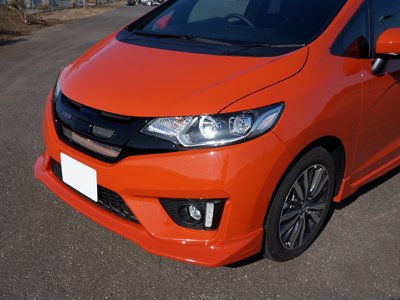 SEEKER FRONT HALF SPOILER CARBON UV CUT CLEAR PAINTED FOR HONDA FIT GK  16000-GK5-C02