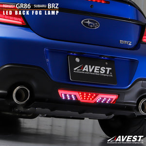 AVEST FULL LED BACK FOG LIGHT RED FOR TOYOTA GR86 ZD8 SUBARU BRZ ZD8 TO3003-J-R