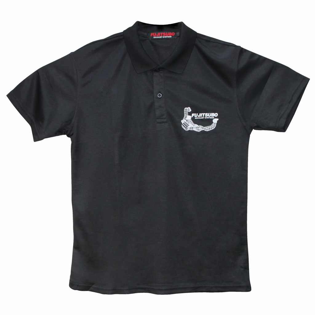 FUJITSUBO POLO T-SHIRT BLACK M 048-17072