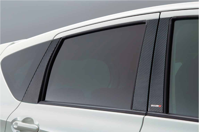 NISMO Carbon Pillar Garnish  For Note E12  8081S-RNE20
