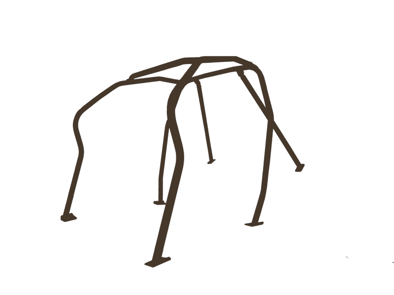 SAITO ROLLCAGE 6 POINT ALUMINUM THROUGH TRUNK FOR TOYOTA VITZ NCP91