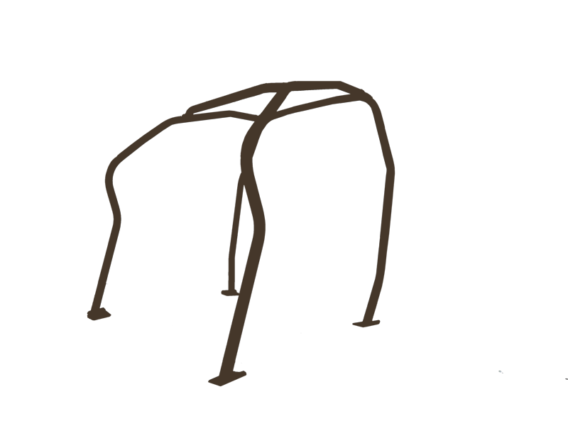 SAITO ROLLCAGE FRONT FOUR POINTS STEEL FOR NISSAN SKYLINE R33 4DR SUNROOF