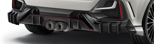 MUGEN REAR UNDER SPOILER UNPAINTED  For HONDA CIVIC TYPE R FK8 84111-XNCF-K1S0-ZZ