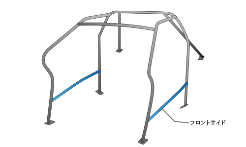 OKUYAMA OKUYAMA ROLL CAGE STEEL 8P For VOLKSWAGEN GOLF V GTI 1KAXX 721-723-0