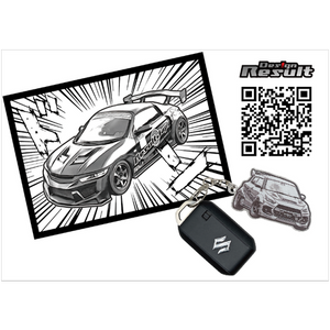 RESULT JAPAN CARTOON STYLE KEY CHAIN & A4 PHOTO STAND SERVICE FOR