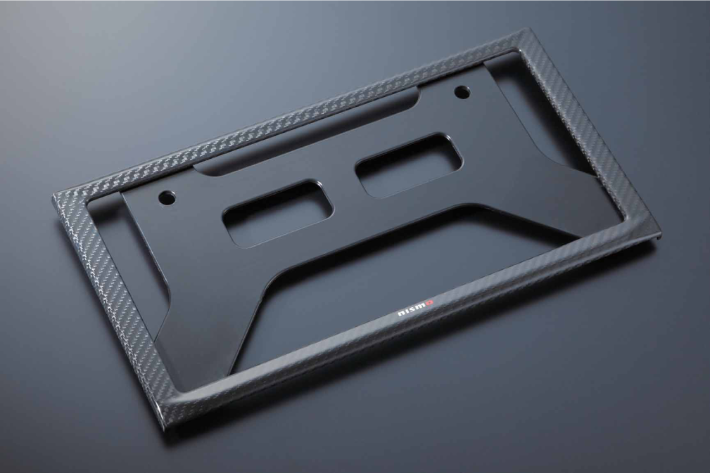 NISMO Carbon Number Plate Rim  For Skyline Coupe CPV35  96210-RN010 - Black Hawk Japan