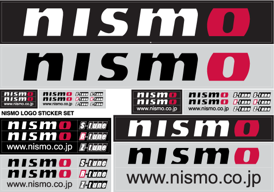 NISMO NISMO Logo Sticker Set  For Multiple Fitting  99992-RN237 - Black Hawk Japan