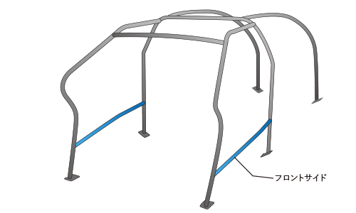 OKUYAMA OKUYAMA ROLL CAGE STEEL 8P  For VOLKSWAGEN GOLF V GTI 1KAXX 727-723-0