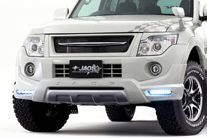 JAOS FRONT BUMPER GUARD WITH LED DAY LAMP FOR MITSUBISHI PAJERO V80 90 A016329